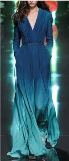 Vestido Azul Vintage 40s