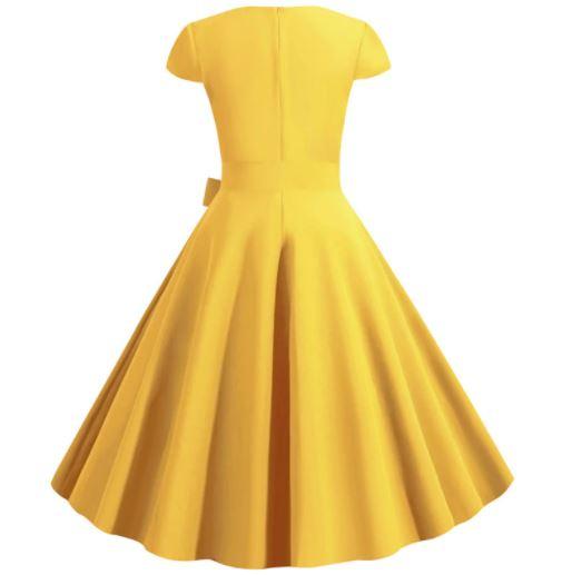 Vestido Vintage 50s Amarillo