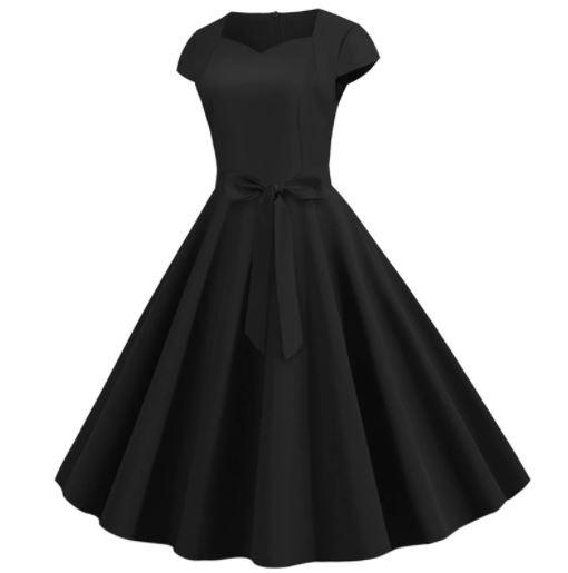 Vestido Vintage 50s Negro