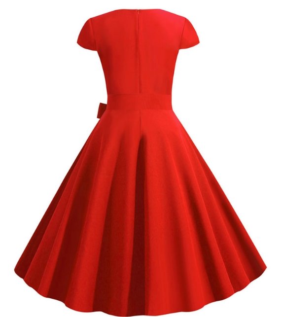 Vestido Rojo Vintage 50s