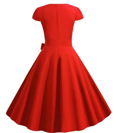 Vestido Rojo Vintage 50s