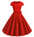 Vestido Rojo Vintage 50s
