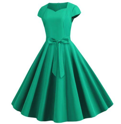 Vestido Vintage 50s Verde