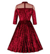 Vestido 60s Vintage Burdeos