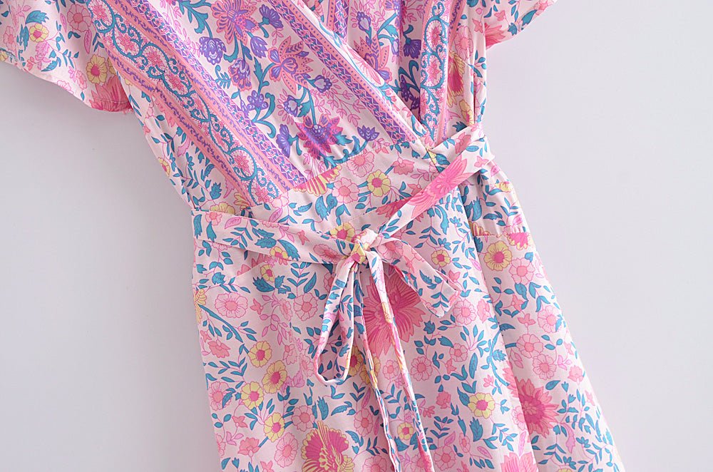 Hermoso Vestido Rosa De Los Años 70