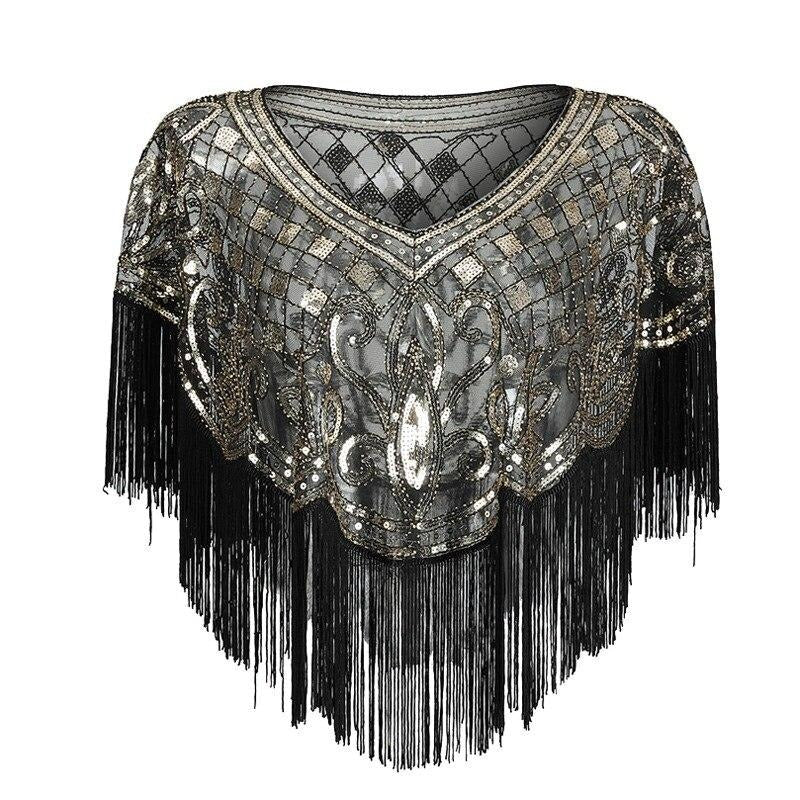 Mantón De Gatsby Dorado