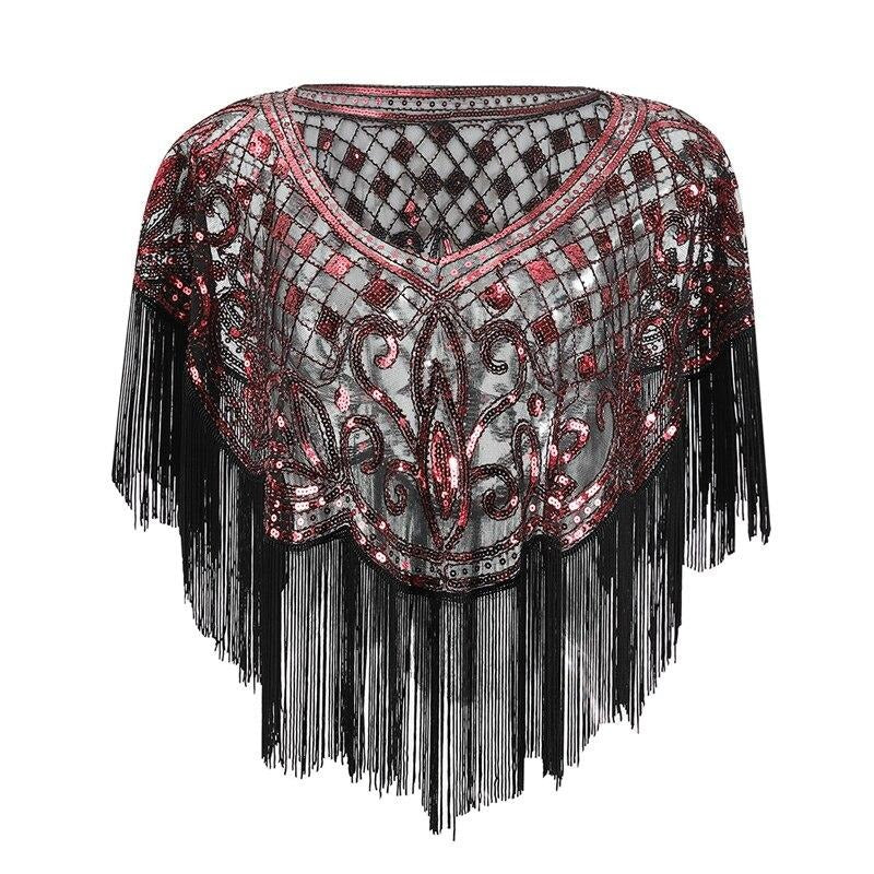 Mantón Gatsby Rojo
