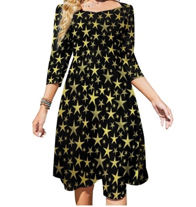 Vestido Chic Vintage 70s Mujer