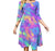 Vestido Colorido Vintage De Los Años 70 Para Mujer
