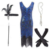 Vestido Gatsby 1920s Azul