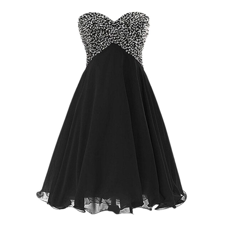 Vestido Vintage Sin Tirantes