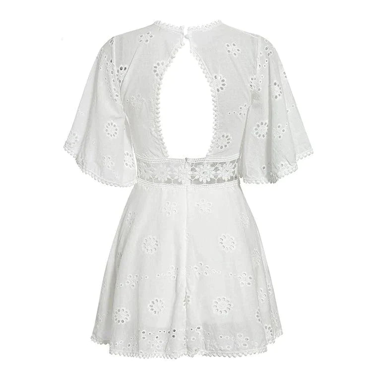 Vestido Blanco Hippie Petite 70s