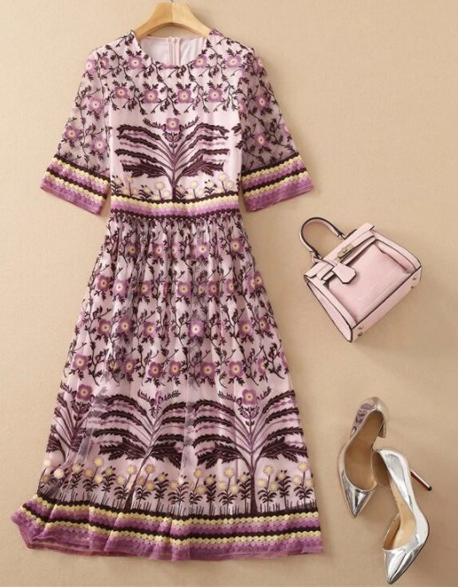 Vestido Vintage Años 40 Petite