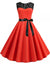 Vestido Pin Up Años 50 Rojo Y Negro