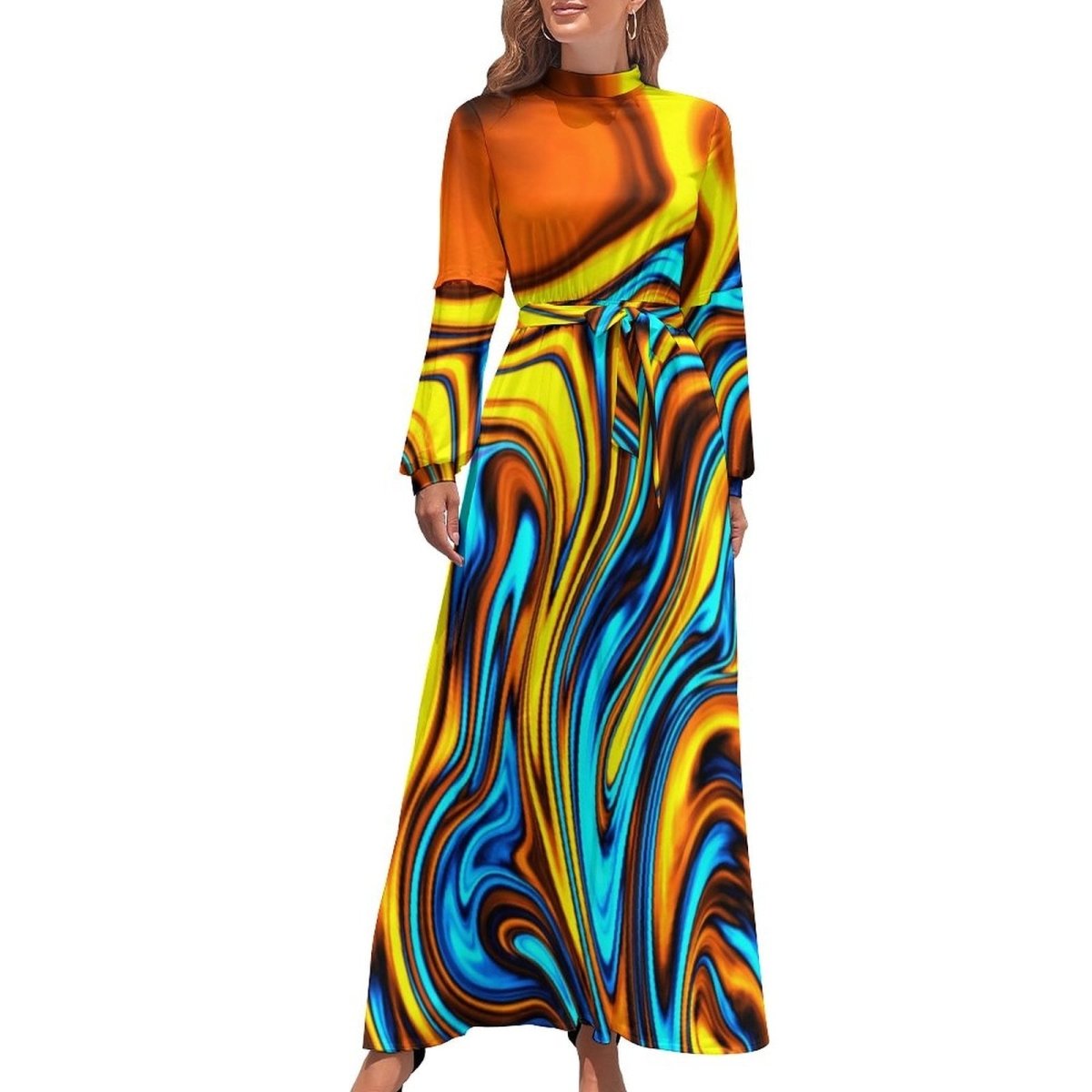 Vestido Elegante De Los Años 70