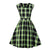 Vestido A Cuadros Vintage Sin Mangas