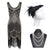 Vestido 20s Flecos Dorado