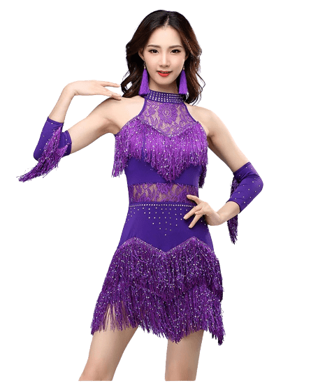 Vestido Charleston Con Flecos