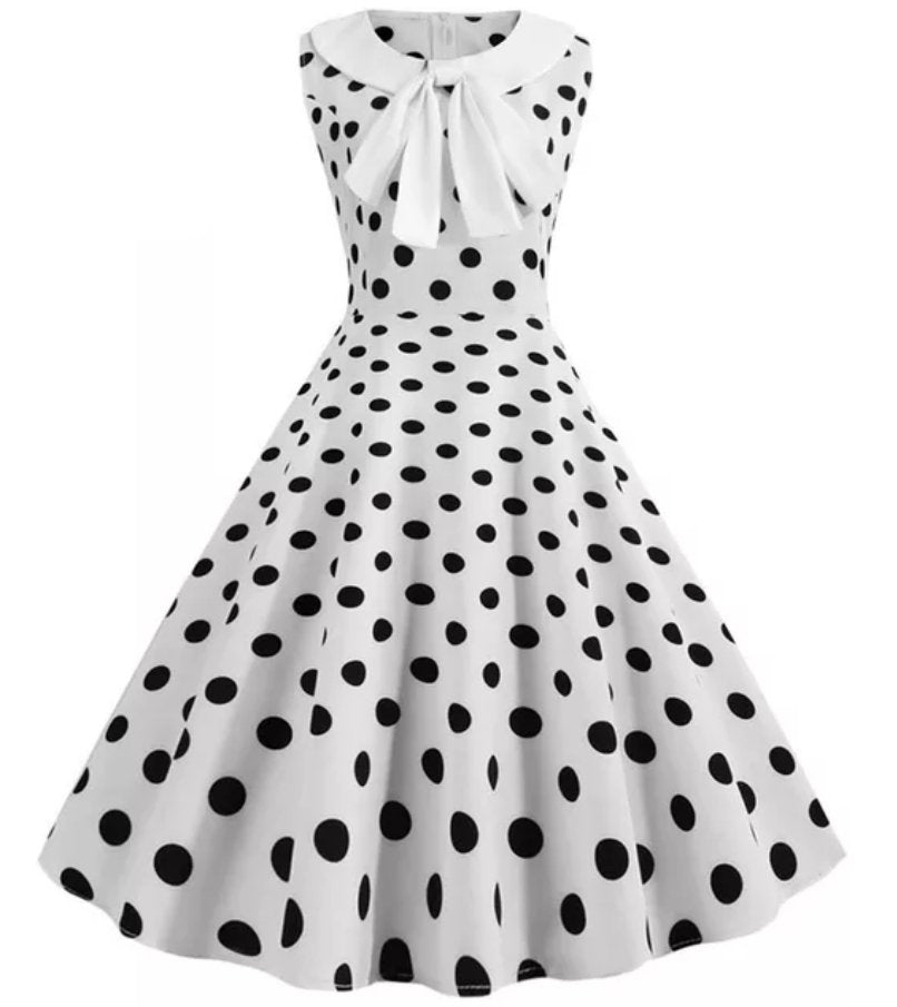 Vestido De Lunares De Los Años 50