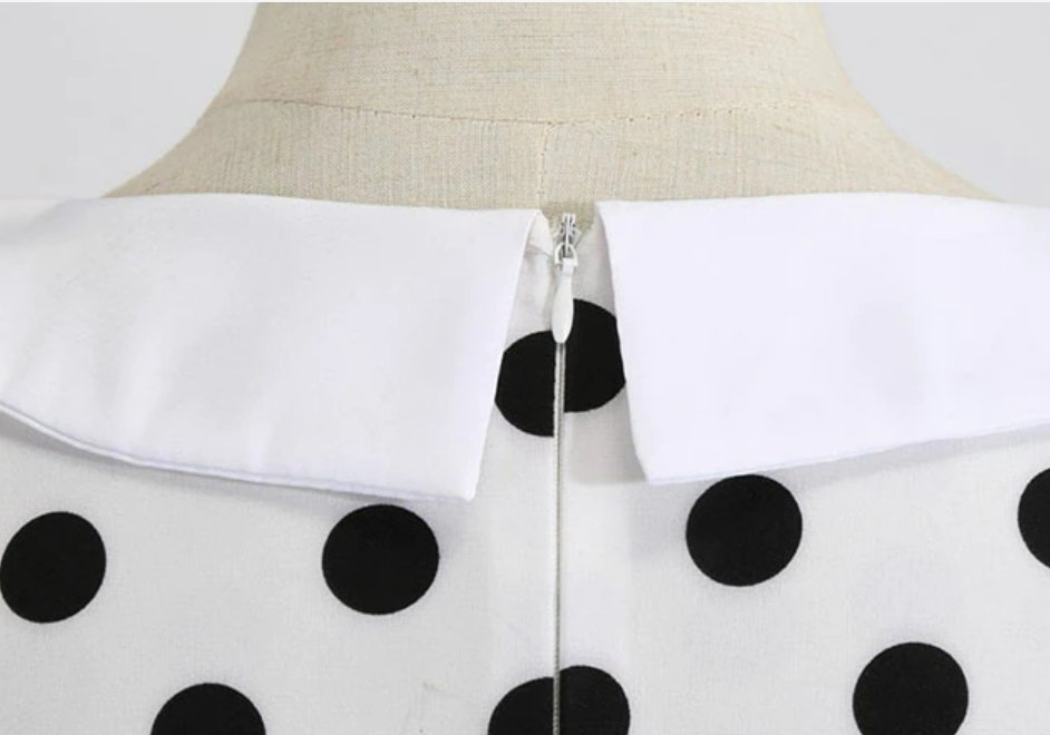 Vestido De Lunares De Los Años 50