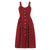 Vestido 60s Lunares Burdeos