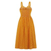 Vestido 60s Lunares Amarillo