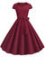 Vestido Americano 50s Burdeos