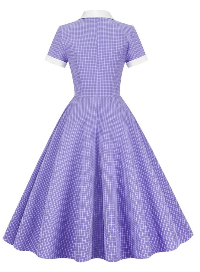 Vestido Americano 50s Lavanda