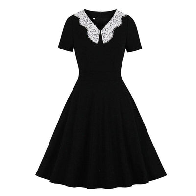 Vestido Negro 50s 60s