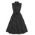 Vestido De Lunares Blanco Negro Vintage Estadounidense De Los Años 50
