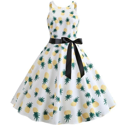 Vestido Años 50 Con Piña