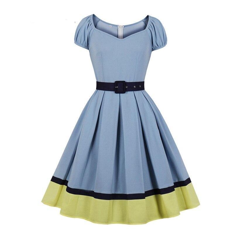 Vestido Años 50 Bicolor