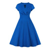 Vestido 50s Cache Coeur Azul