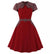 Vestido Chic Años 50 Rojo