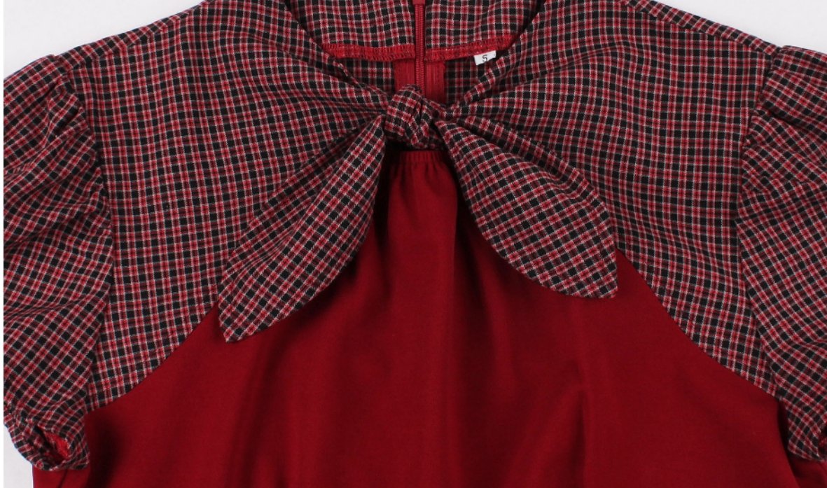 Vestido Chic Años 50 Rojo