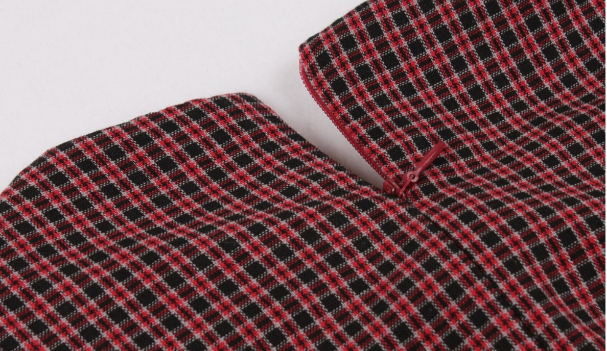 Vestido Chic Años 50 Rojo