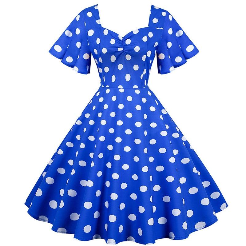 Vestido 50s Azul