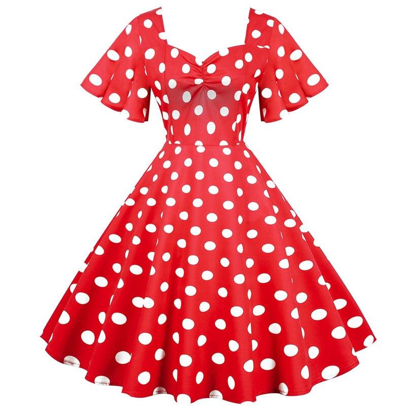 Vestido Años 50 Rojo