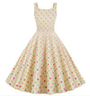 Vestido Pin Up Años 50 Beige