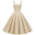 Vestido Pin Up Años 50 Beige