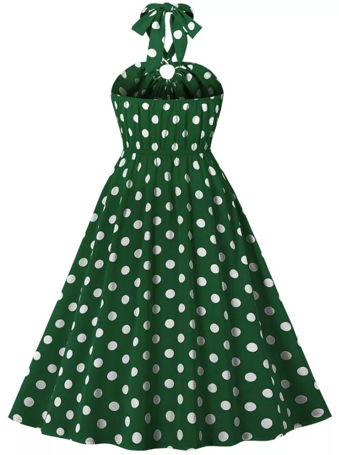 Vestido Pin Up Años 50 Verde Manzana