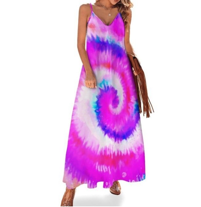 Vestido 60s 70s Rosa