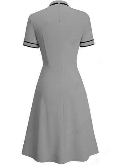 Vestido Chic 60s Gris