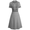 Vestido Chic 60s Gris