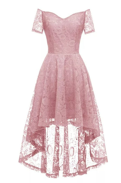 Vestido De Fiesta Rosa De Los Años 60