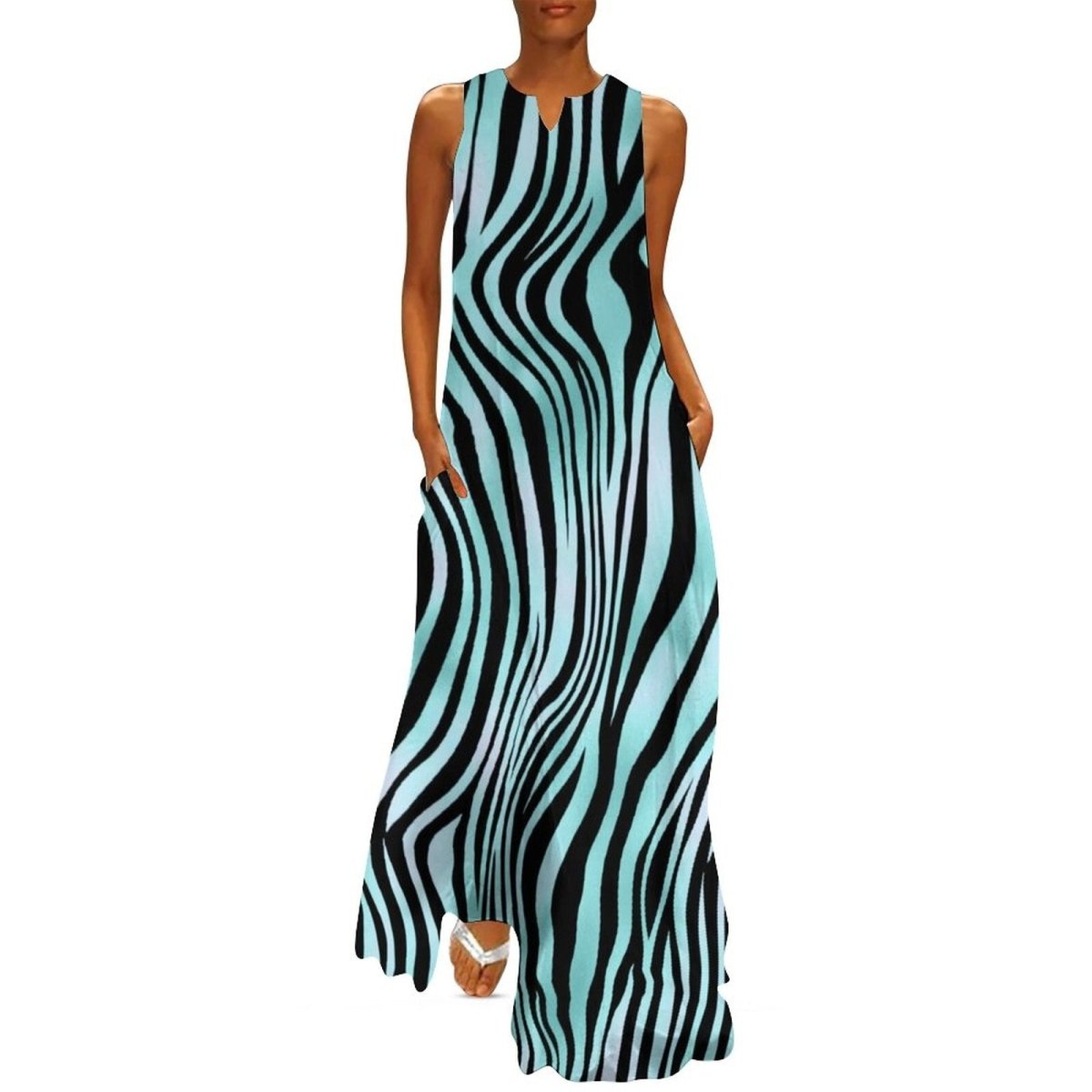 Vestido Casual De Los Años 70