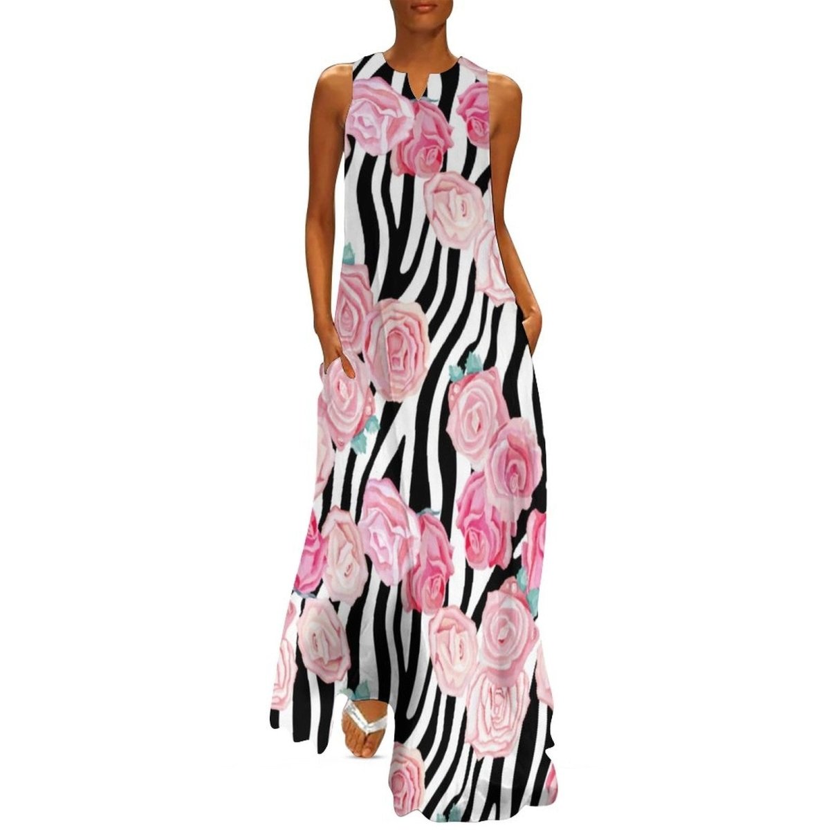 Vestido Vintage Floral Años 70