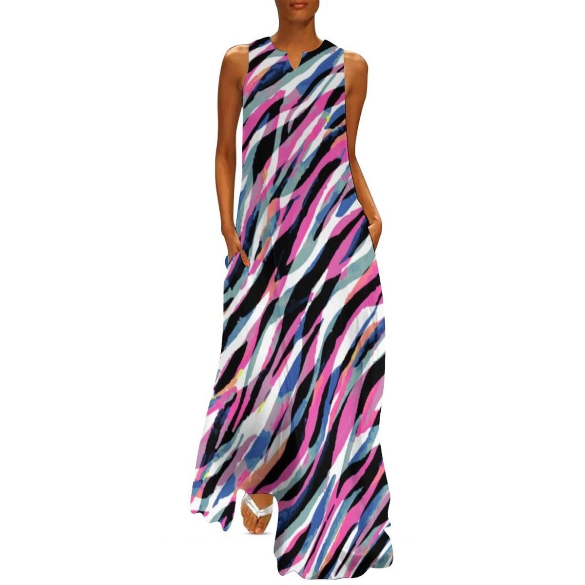 Vestido Vintage Fluido 70s