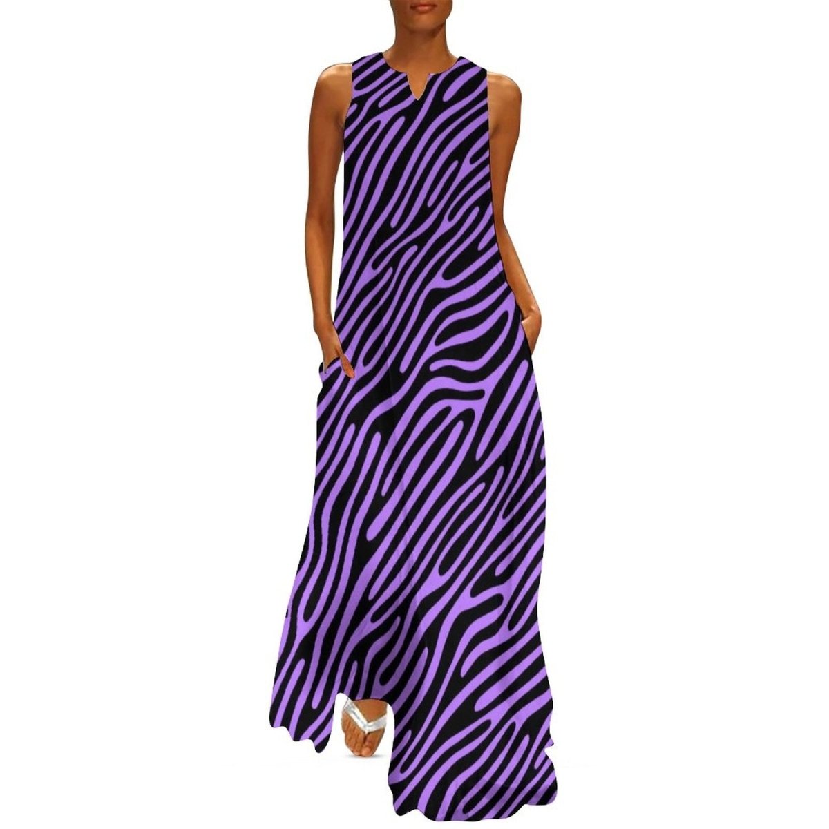 Vestido Vintage 70s Morado