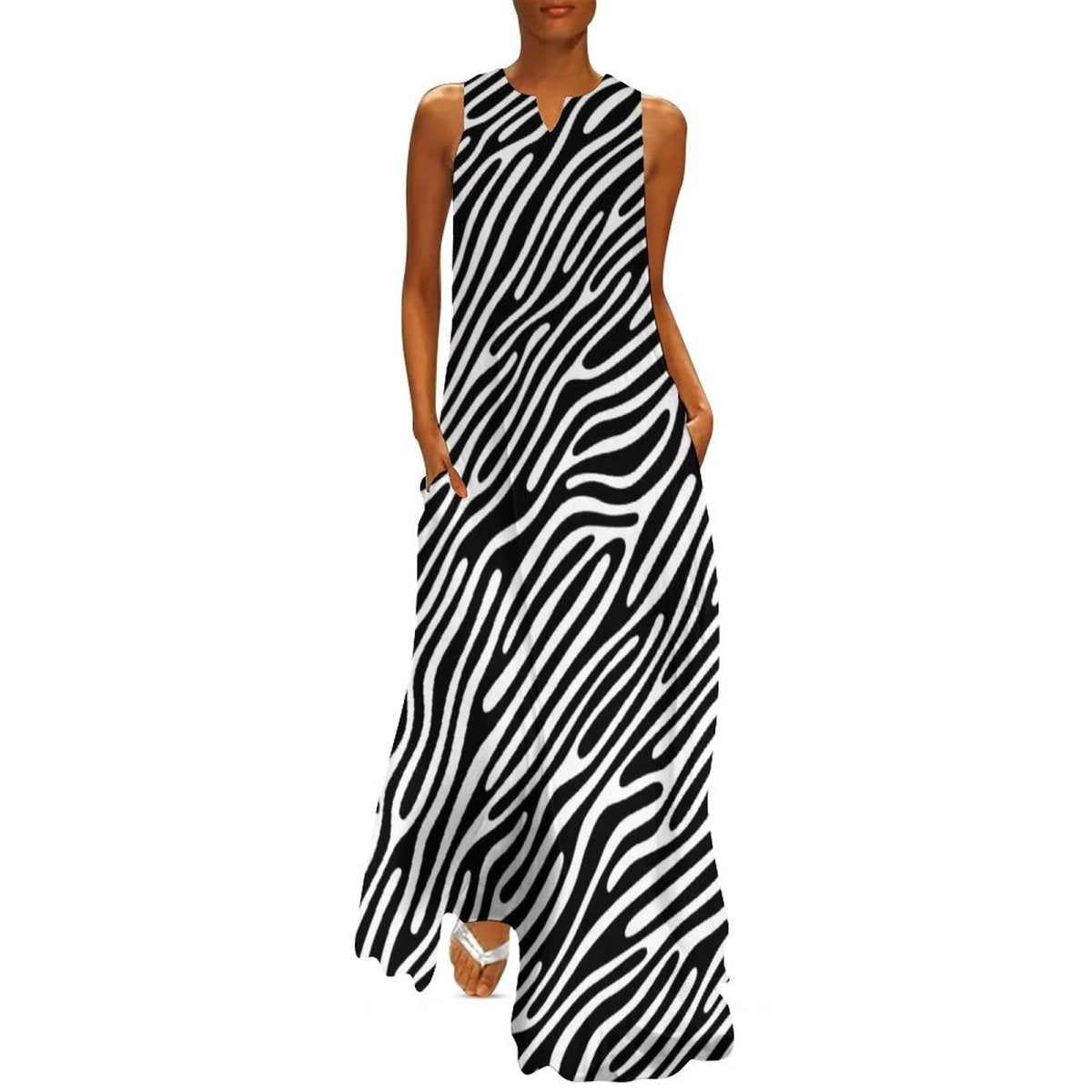 Vestido Cebra Vintage 70s